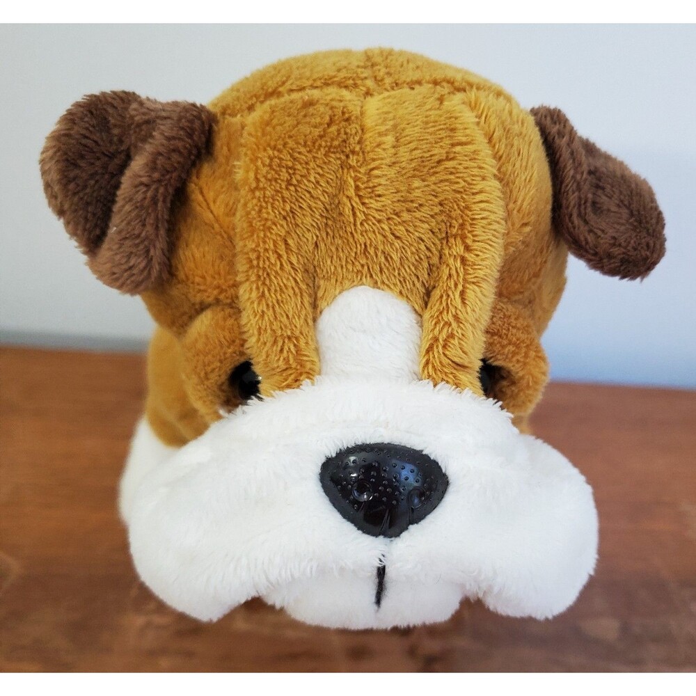 GANZ Webkinz Bulldog Plush Brown White 8" Stuffed HM126 No Code HM126